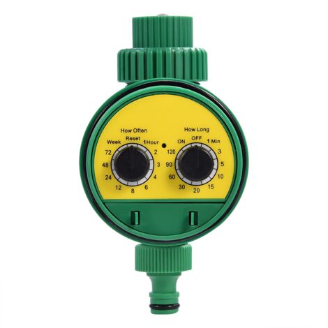 Ej.Life Minuterie D'arrosage avec Deux Sélecteurs, Arrosable 16 Fois par Jour, étanche pour L'irrigation du Jardin, Adaptée au Jardin sur Le Toit, au Balcon, au Jardin de Villa. A (1/5)