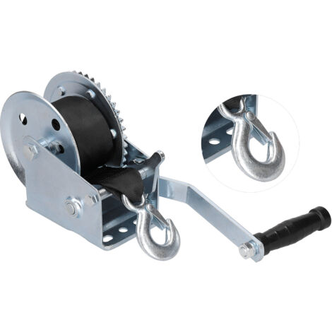 Rosvola Treuil Manuel Bateau Treuil Anti-Retour 1200LBS - Cliquet Câble Acier 8 M pour Treuil Marin ATV SUV UTV (1/5)