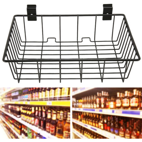 Lot de 3 paniers muraux extra larges en fil métallique à suspendre pour