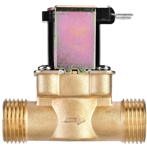 Électrovanne 1/2 Pouce, Vanne D'eau Normalement Fermée, AC 220 V