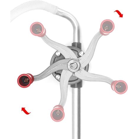 Rosvola Pompe Manivelle,Pompe Essence Manuelle Pompe à Huile en Aluminium , Tubes en Aluminium épaissi,5L Support de Pompe à Huile Manuelle