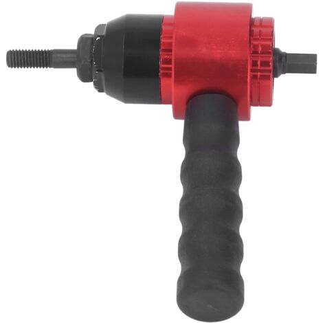 Adaptateur de Pistolet à écrou Rivet écrou Perceuse Convertisseur Kit D'outils de Fixation Type D'embrayage Poignée Hexagonale en Alliage D'aluminium 5 Pièces écrous avec étui de (1/5)