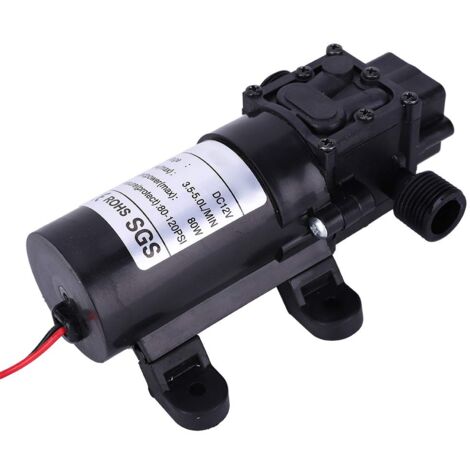 Outbit Pompe Auto-amorçante 12 V, Pompes à Eau DC 12 V 0,9 Mpa 6 L