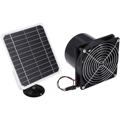 Ventilateur Solaire 10W 12V Pour Tube Rond – Panneau Solaire Intégré (neuf)