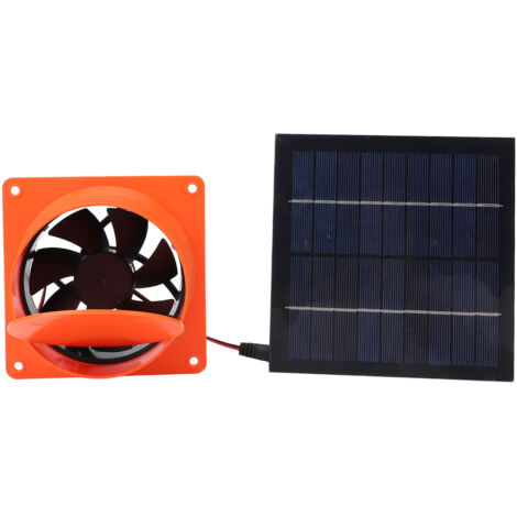 Kit Ventilateur Solaire 25W - Panneau + Ventilateur Pour Serre, Poulailler | Ventilation Solaire Portable