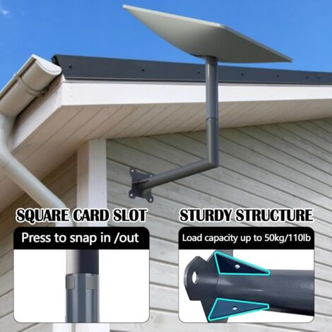 Starlink V2/Mini Support Mural D'angle Vertical Starlink Long Pour Toit Starlink Kit De Montage Starlink Pour Kit Internet Satellite Starlink V2 Mini Z40