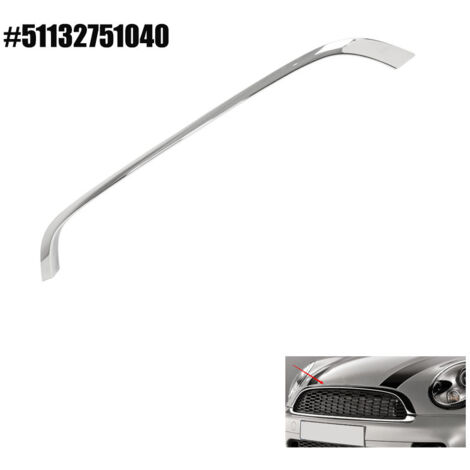 Rosvola – Garniture de capot avant en ABS pour Cooper R56 R57 S JCW – Ajustement précis – Résistant aux rayures – Décoration tendance haut de gamme - 51132751040 (1/5)