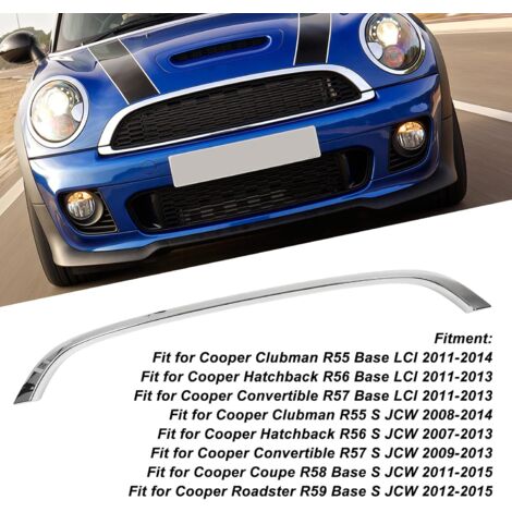 Pièce Rechange Mini Remplacement Des Garnitures De Couverture De Calandre Noir Brillant Pour Mini F55 F56 F57 One S JCW 2014 PLUS Grilles Automobiles A Grille Garniture Calandre Mini