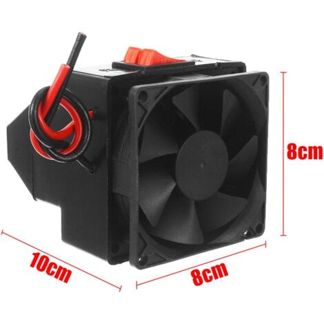 Ventilateur/chauffage De Voiture Portable 12V 150W - Désembuage Rapide, Rotation 360°, Branchement Allume-cigare - Pour Voiture, Camping-car, Camping
