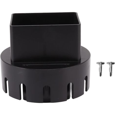 Ej.Life – Adaptateur pour gouttière flexible – PVC durable – Installation facile – Connecteur standard pour drainage efficace