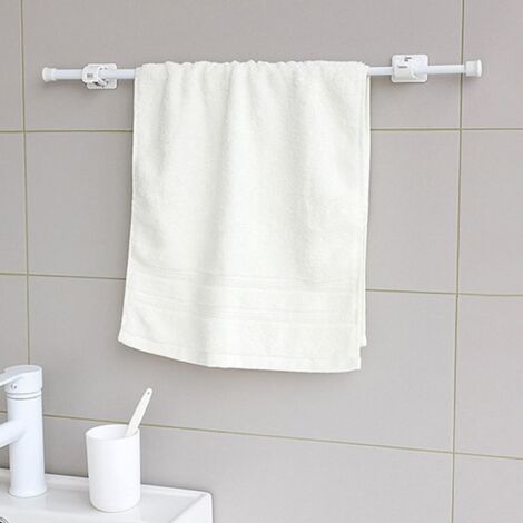 Tringle à Rideau Télescopique - Acier Carbone | 30-50cm | Pour Cuisine, Salle De Bain Sans Perçage