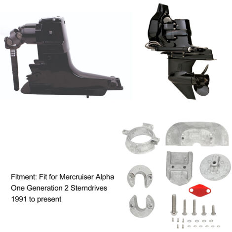 Kit Anode Aluminium Haute Résistance 888756Q01 – Protection Anti-Corrosion Mercruiser Alpha 1 Gen 2 Sterndrive – 27 Pièces