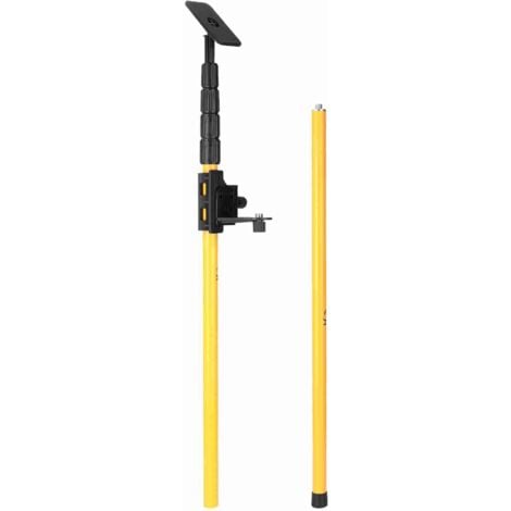 Tige Télescopique de Niveau Laser 104-400 cm Réglable Hauteur Perche Télescopique Extensible du Sol au Plafond