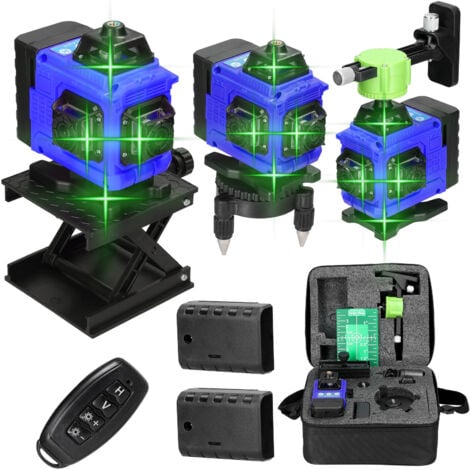 Niveau Laser Vert 360° Haute Précision - 16 Lignes, Autonivelant, Pour Travaux De Construction Et Rénovation