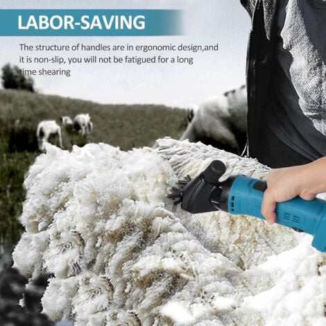 Rosvola 500W Tondeuse Electrique Mouton,Tondeuse à Moutons Machine avec 6 Vitesses Réglables,Machine de Cisaillement Professionnelle pour Tondeuse Animaux Laine Chèvre,avec Étui de Transport