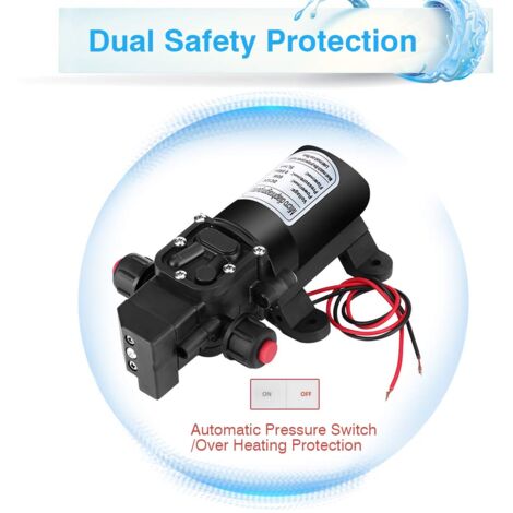 Pompe Pulverisateur Electrique Pompe à Eau Haute Pression 12V - 5L/min 116Psi - Auto-amorçante Pour Camping-car, Bateau, Caravane Et Jardin Pompe Eau 12V Haute Pression