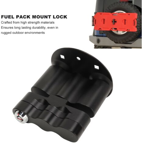 Kit De Fixation Antivol Pour Jerrican 3L/5L - Serrure à Clé, Plaque Et Vis, Pour Moto, Voiture, Camping-car - 13