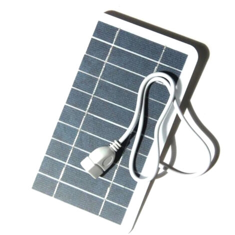 2W 5V Petit panneau solaire avec USB DIY Monocristallin Silicon Cellule imperméable Camping Portable Portable For Bank Mobile Phone (1/5)