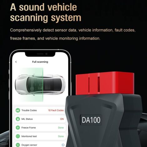 OBD2 Diagnostic Auto Bluetooth 5.4 Valise Scanner Multimarque Français Pour IOS Android