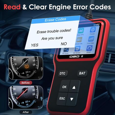 Valise Diagnostic Auto V529 OBD2 - Multimarque, 10 Langues, Base De 35 901 Codes, Compatible 1996+