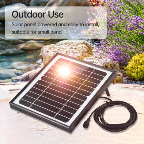 Pompe à Air Solaire 6W Avec Batterie 6000mAh - Aérateur Bassin Aquarium Oxygénateur Pêche Étang USB Et Solaire