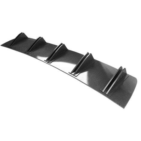 Diffuseur d'aileron de Requin, Aileron de Requin Arrière Universel de Châssis de Pare-Chocs Arrière de Voiture de Style de Fibre de Carbone