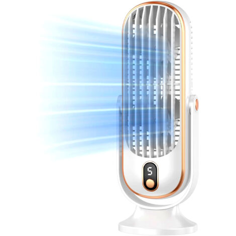 Ej.Life – Ventilateur de table silencieux 5 vitesses – Technologie de circulation d'air 720° – Compact et léger – Pour chambre et bureau (1/5)