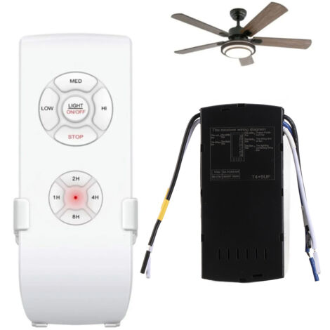 WiFi Kit de télécommande pour ventilateur de plafond sans fil avec 4 minuteries et 3 vitesses 220V 230V de lampe, compatible Alexa et Smart Life | Leroy Merlin