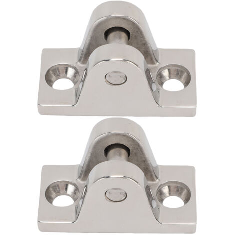 Ej.Life Charnières Bimini en acier inoxydable 316 - Lot de 2 - Haute résistance pour yacht et bateau de pêche - 5,2 x 2,5 cm - Garantie durable (1/5)