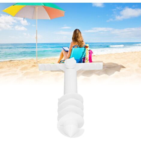 Ancre De Sable Pour Parasol De Plage - Support à Vis Robuste, Avec Crochet, Pour Parasol, Tente, Auvent