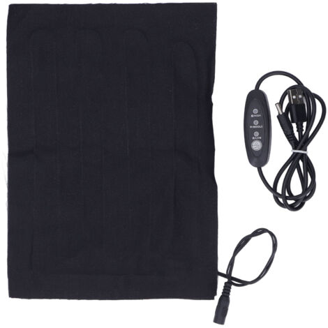 Couverture chauffante électrique USB 3 vitesses en molleton de corail