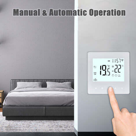 Thermostat WiFi intelligent Tuya 3A, écran LCD numérique Programmable, contrôleur de température de chauffage par le sol, mur Intelligent pour l'eau