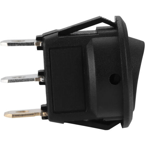 Interrupteur à Bascule Rond 12V/24V 20A 3 Broches - étanche IP67, Verrouillage, Pour Bateau, Voiture, Camion