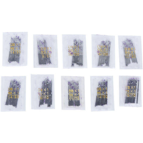 Yinhing 10pcs / Set Machine à Coudre Aiguilles Machine à Coudre Industrielle Aiguilles en Métal 9 11 12 14 16 18 6 Type Accessoires de Kit Mixtes pour à Industrielle