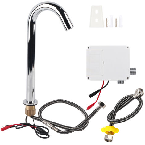 Robinet De Capteur Infrarouge Automatique - Robinet Lave-Mains Pour Cuisine Et Salle De Bain Avec Boîte De Commande
