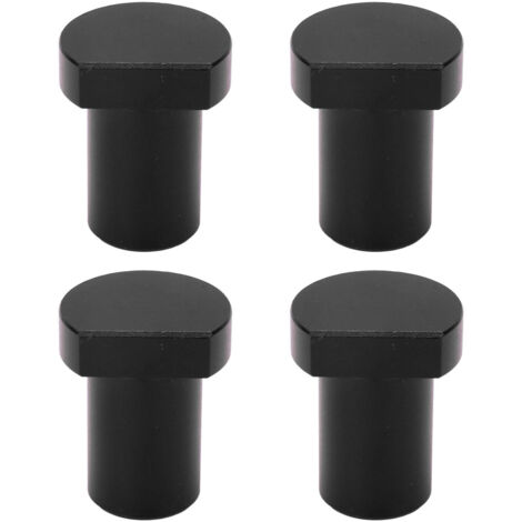 Bench Dogs Lot de 4 Chevilles D'établi Professionnelles pour le Travail du Bois, Arrêt de Bureau, Tenon en Alliage D'aluminium pour les Menuisiers (BLACK)