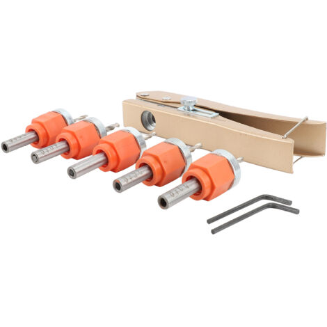 Lot De 5 Forets Coniques En Alliage D'acier Haute Dureté Avec