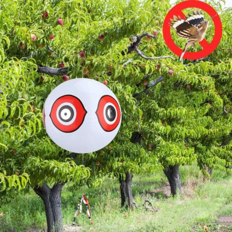 Lot de 4 ballons répulsifs anti-oiseaux pour éloigner les oiseaux pour Lot de 4 ballons répulsifs anti-oiseaux pour éloigner les oiseaux pour