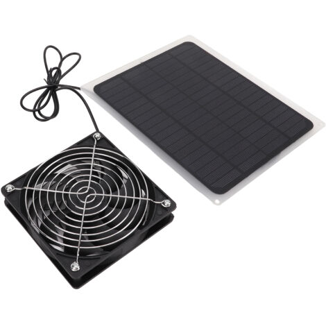 10W 12V ventilateur d'extraction solaire conduit rond panneau