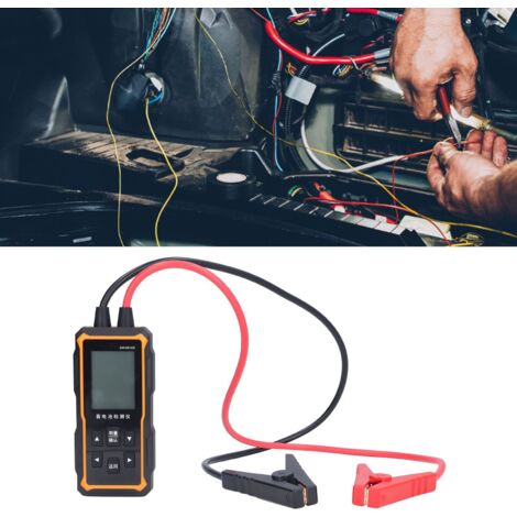 Testeur De Batterie Universel Avec écran LCD Et Pinces, Mesure Capacité Et Voltage