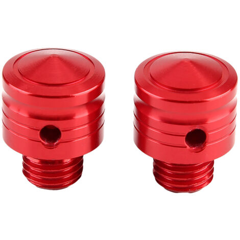 Rétroviseurs Moto Area1 Rouge Carbone – Homologués E, M8/M10, Lot De 2 (Gauche + Droite)