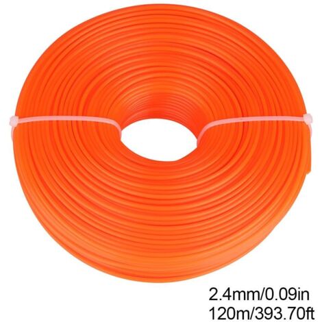2 Rouleaux De Fil Nylon 2,4 Mm Pour Débroussailleuse - 100 M Total (vert + Bleu) - Coupe-bordure