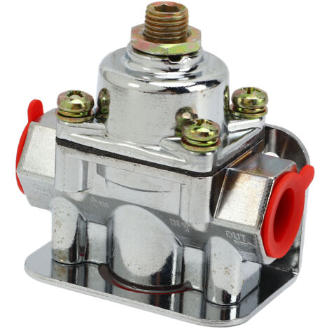 Régulateur Pression Carburant Holley 12-803 – 4,5 à 9 PSI Réglable – Alliage Zinc Bypass 3/8 NPT