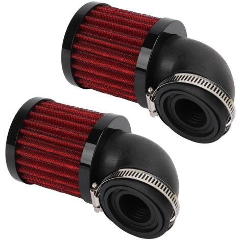 2 Filtres à Air Universels 52-58mm Pour Moto, Scooter, Pit Bike - Dwcx, Argent