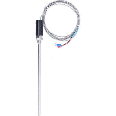Capteur thermocouple Type K Outils de température Accessoires industriels en acier inoxydable 0600℃ WRNT013 Mètres