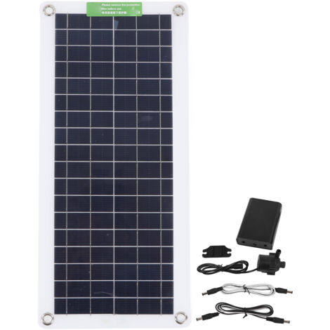Pompe à eau solaire 10W 12V Pompe de fontaine submersible solaire à faible bruit Ascenseur de 5 mètres 800L / H