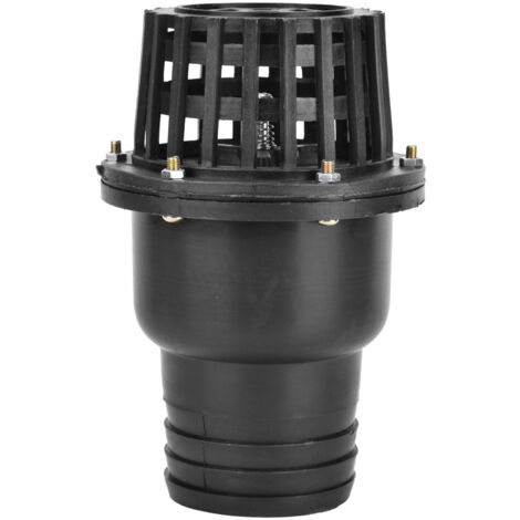 Clapet de pied de pompe à eau en PVC noir clapet anti-retour plat basse pression pour machine à fluide (3in)