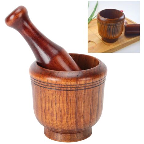 Mortier Et Pilon En Bois D'olivier ( 10 Cm