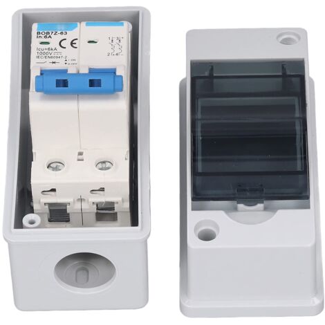 TEOV Disjoncteur Solaire PV DC 2P 16A 1000V - Interrupteur IP65 Étanche Avec Câble