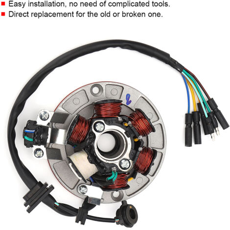 KIMISS Rouleau De Volant Magnéto Stator Démarrage Pour 125cc 140cc Pit Pro Quad Dirt Bike ATV